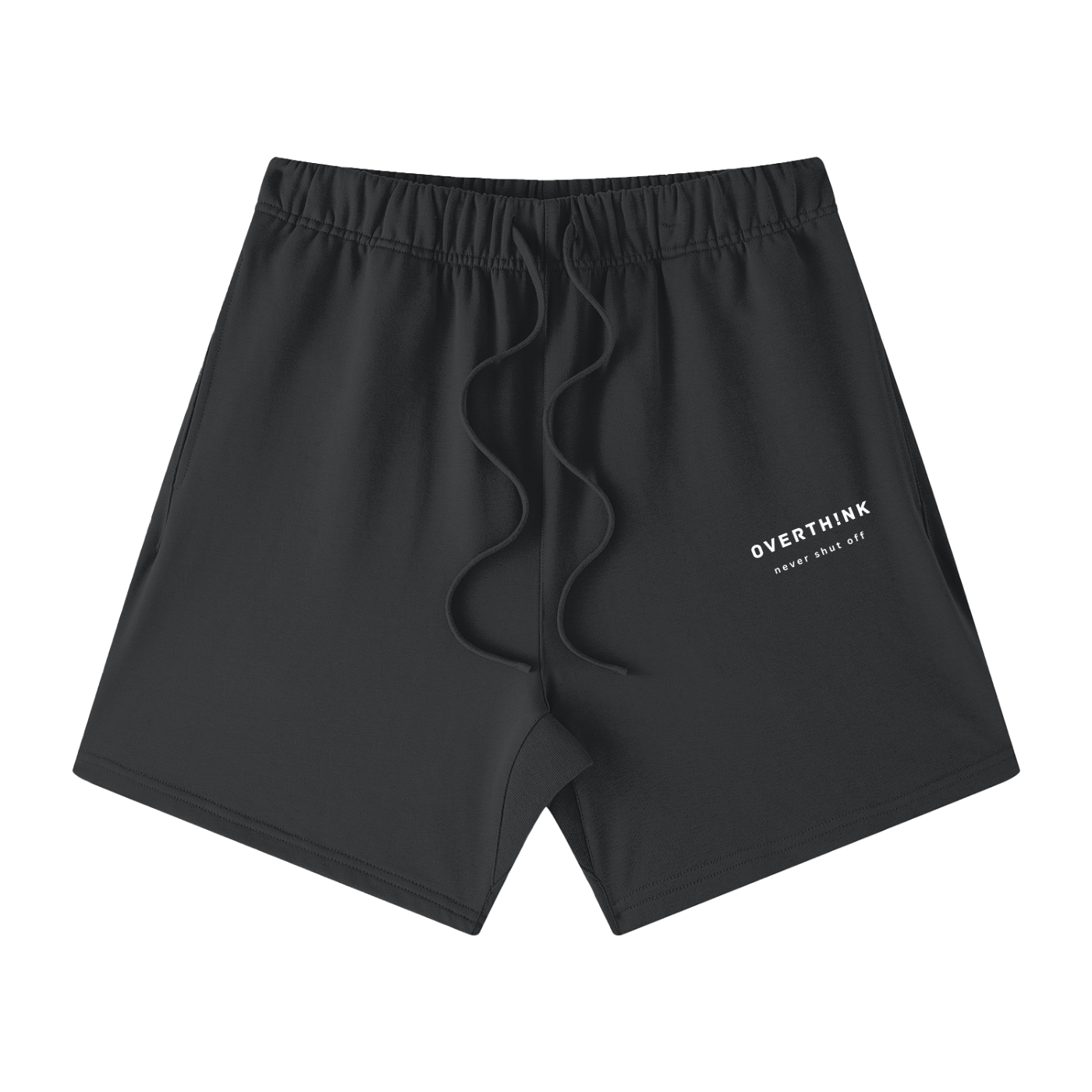 OVERTHINK Loose Fit Cotton Shorts