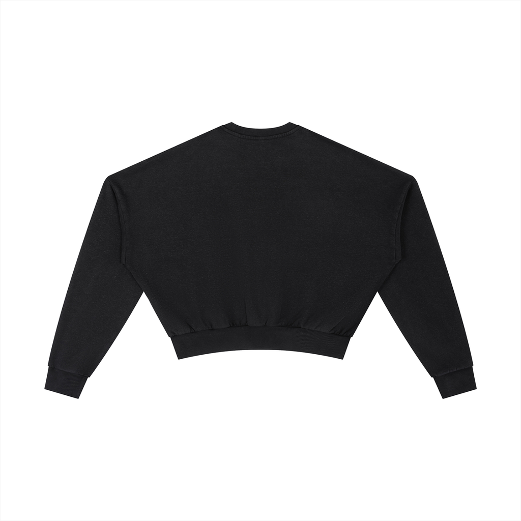 OVERTHINK Vintage Cropped Sweatshirt