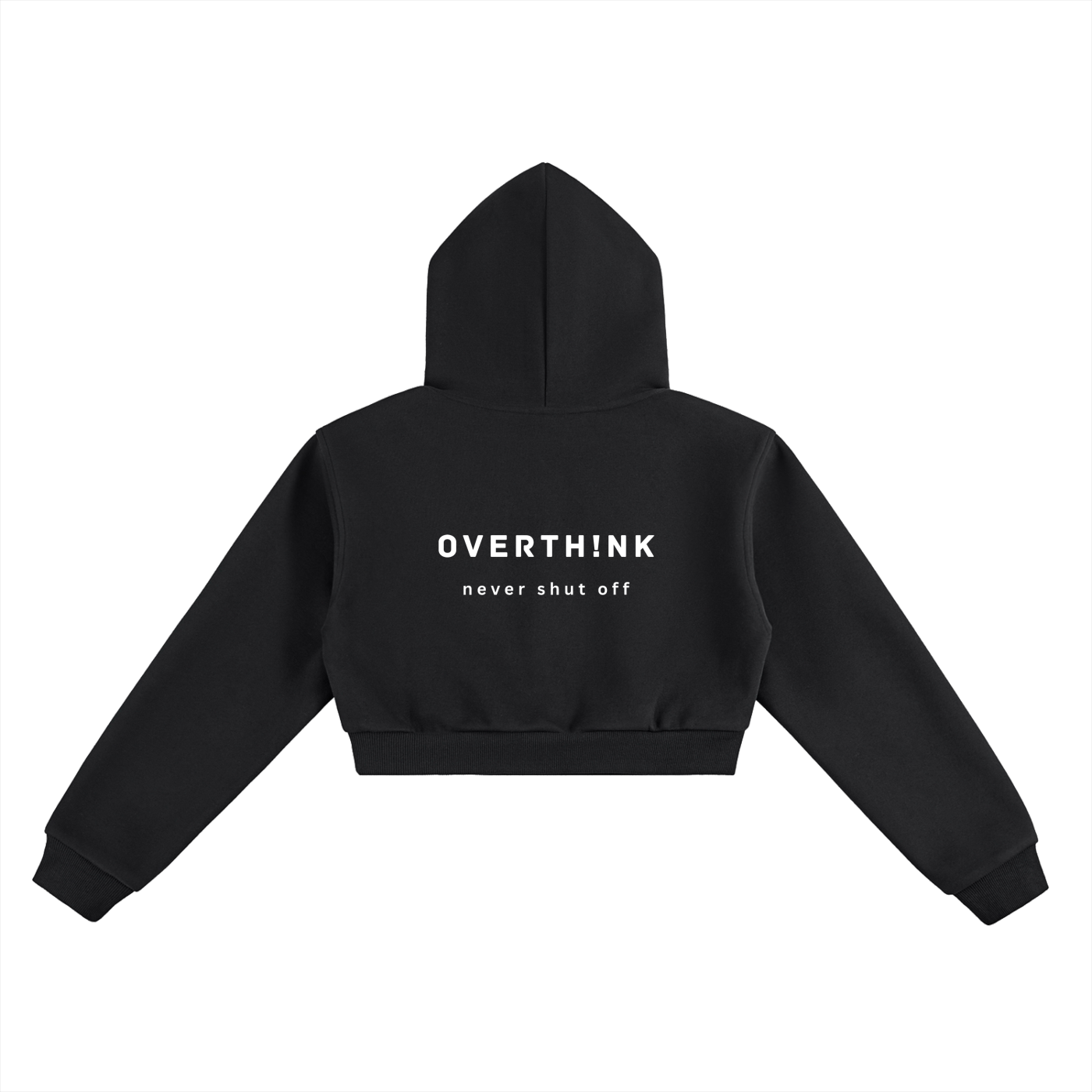 OVERTHINK Essential Cropped Hoodie