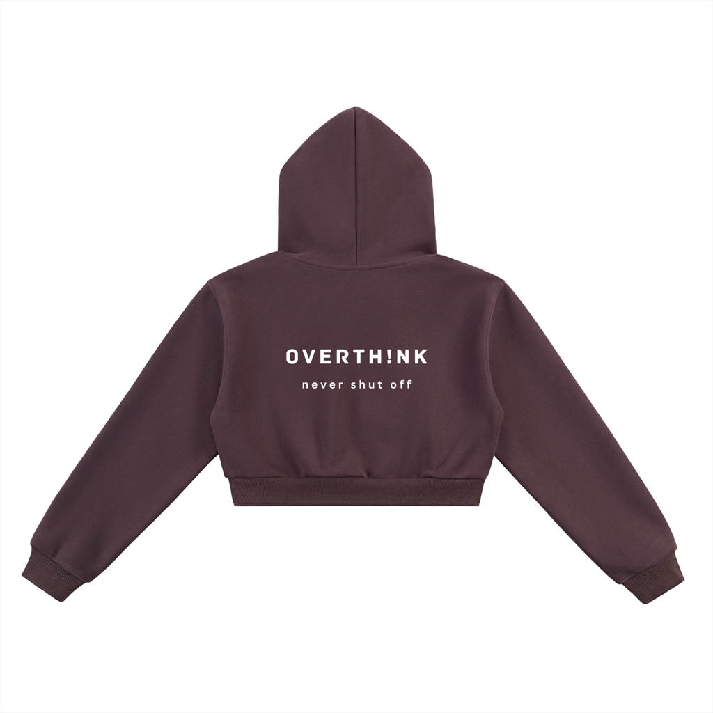 OVERTHINK Essential Cropped Hoodie