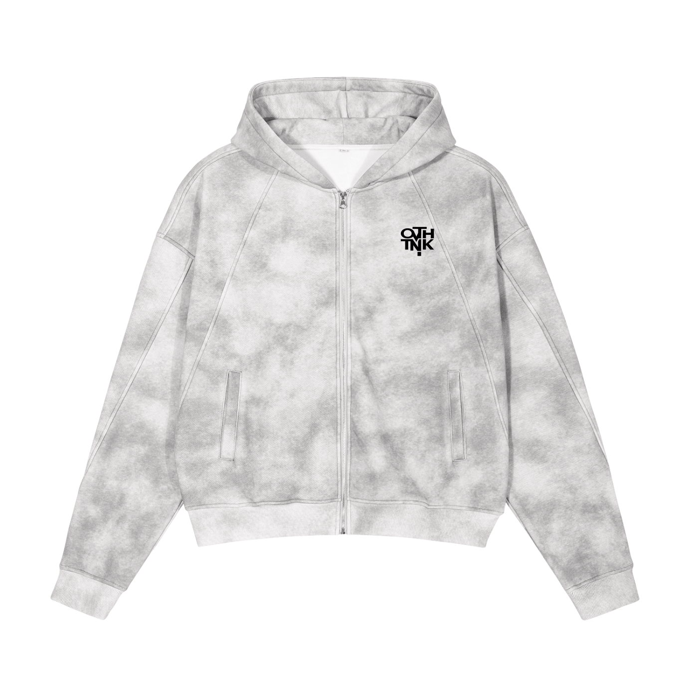 OVERTHINK Zip-Up Fleece Hoodie