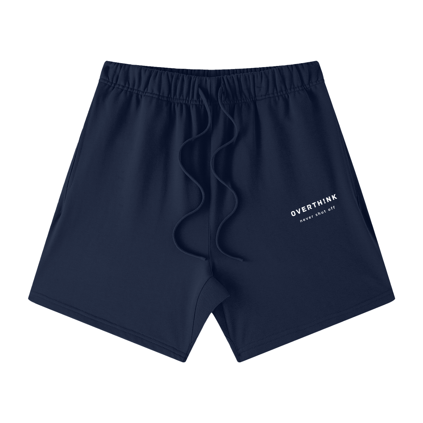 OVERTHINK Loose Fit Cotton Shorts