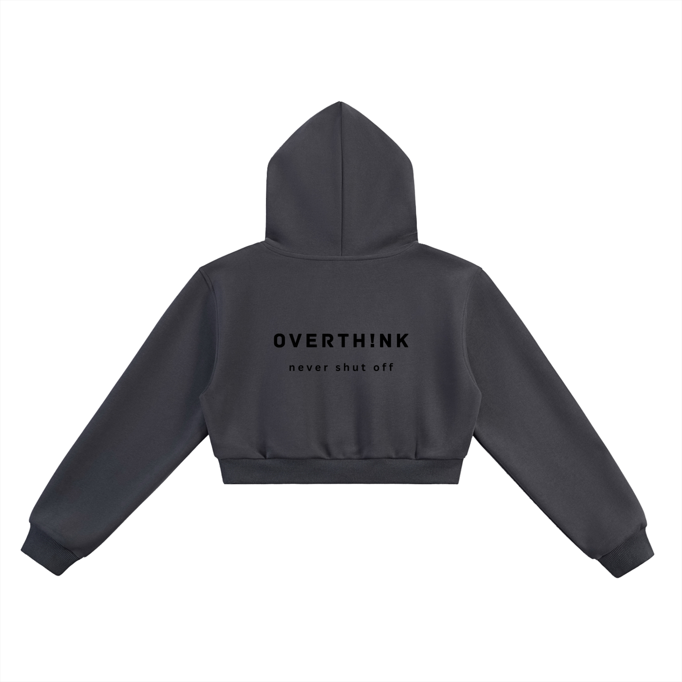 OVERTHINK Essential Cropped Hoodie