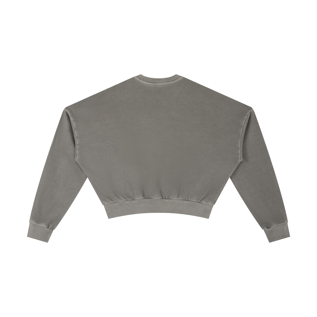OVERTHINK Vintage Cropped Sweatshirt