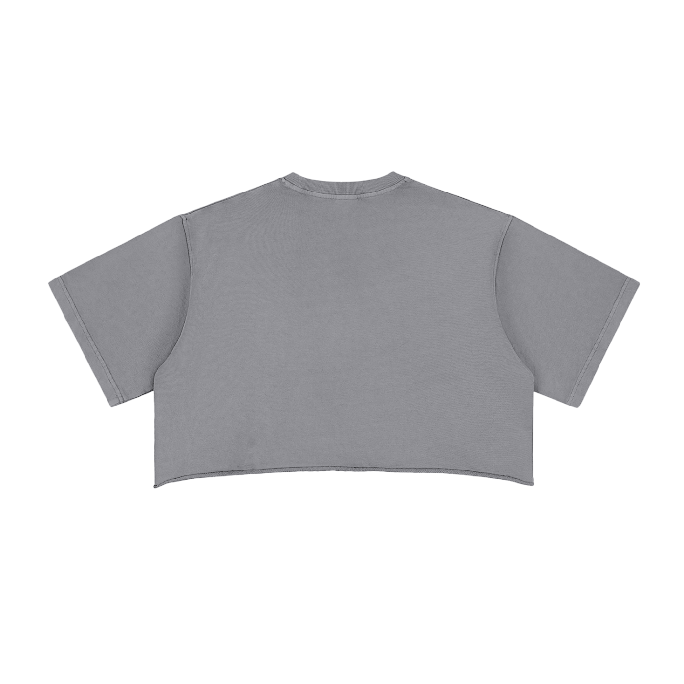 OVERTHINK Raw Edge Crop Top