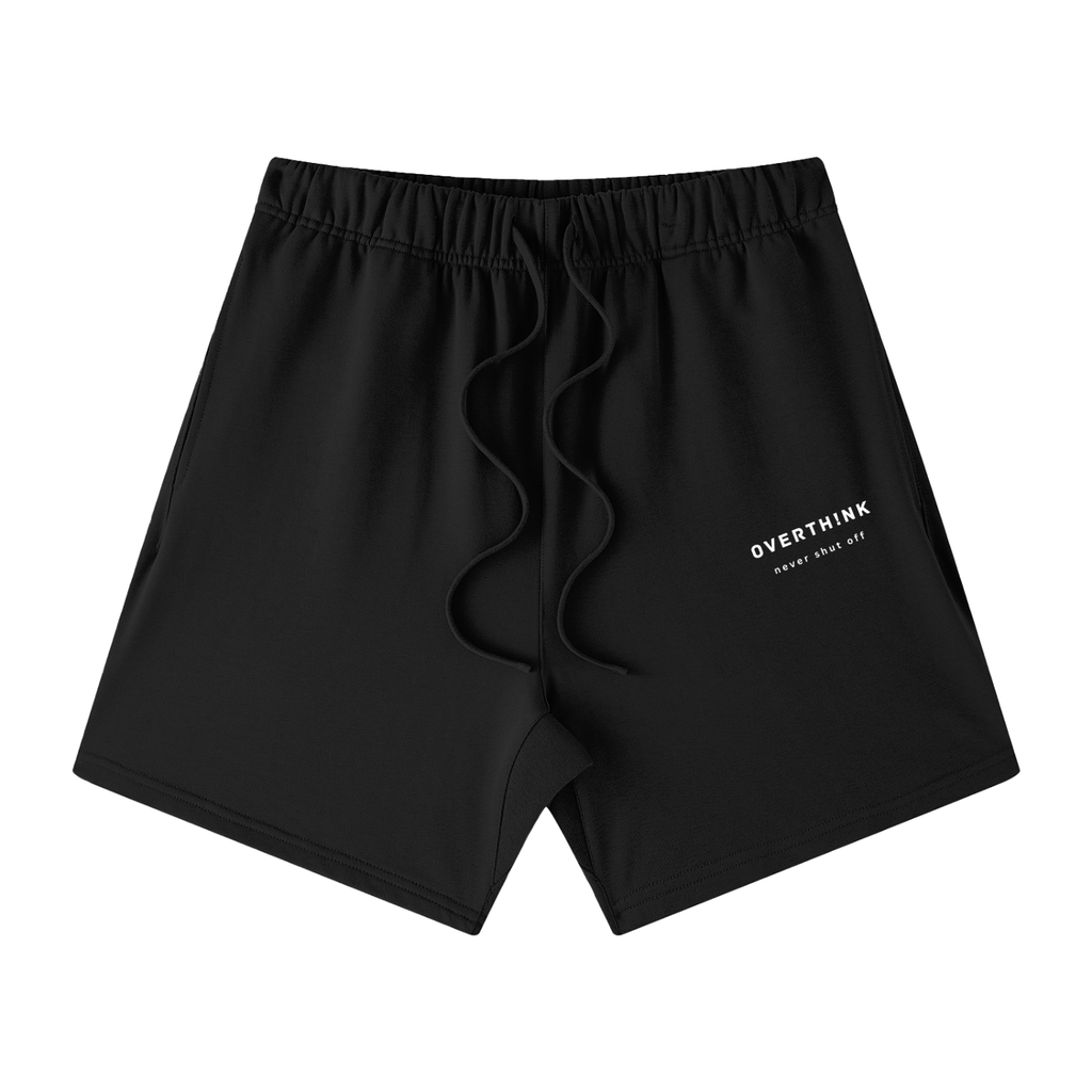 OVERTHINK Loose Fit Cotton Shorts