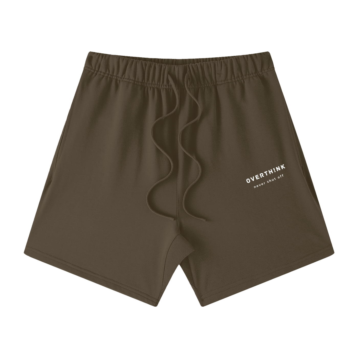 OVERTHINK Loose Fit Cotton Shorts