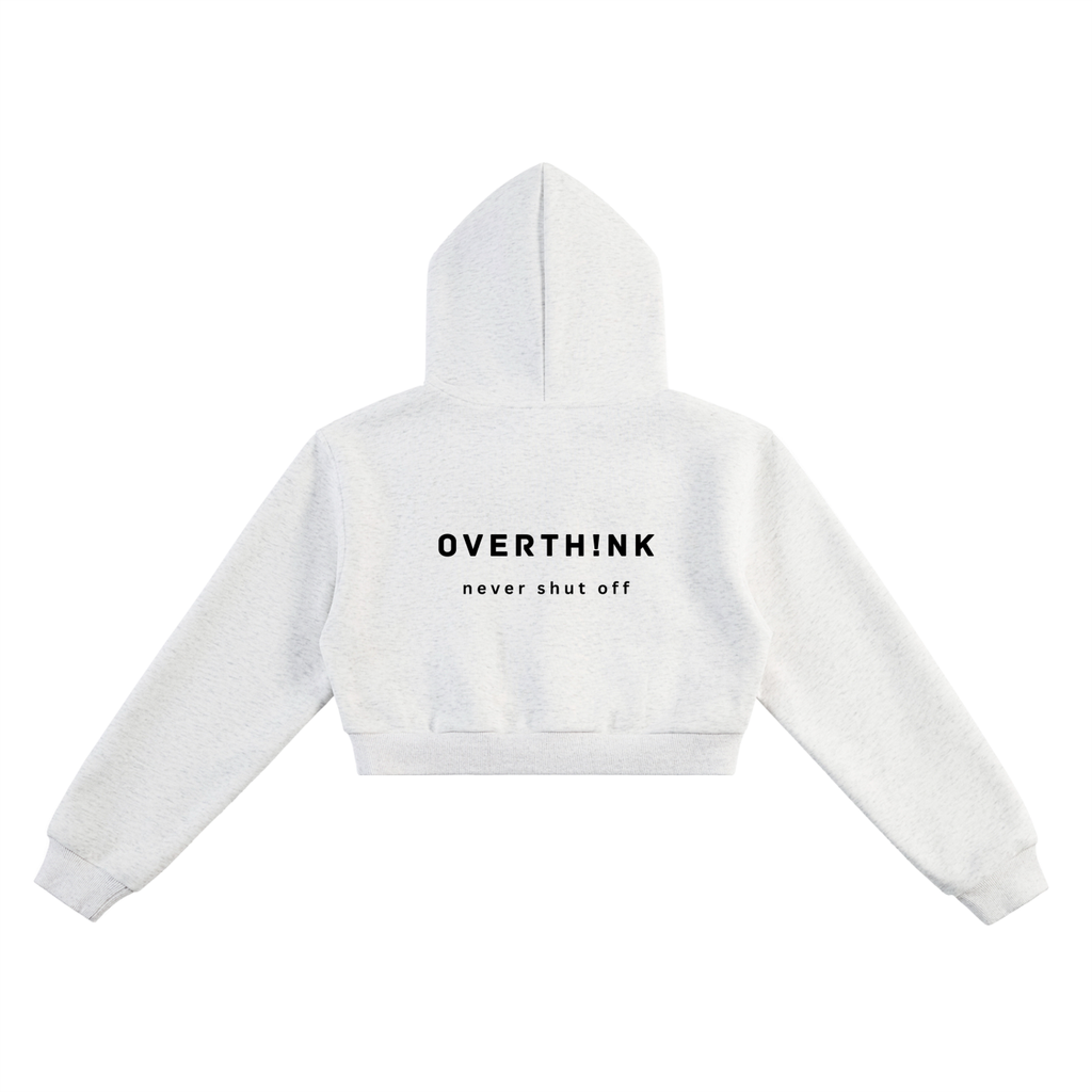 OVERTHINK Essential Cropped Hoodie