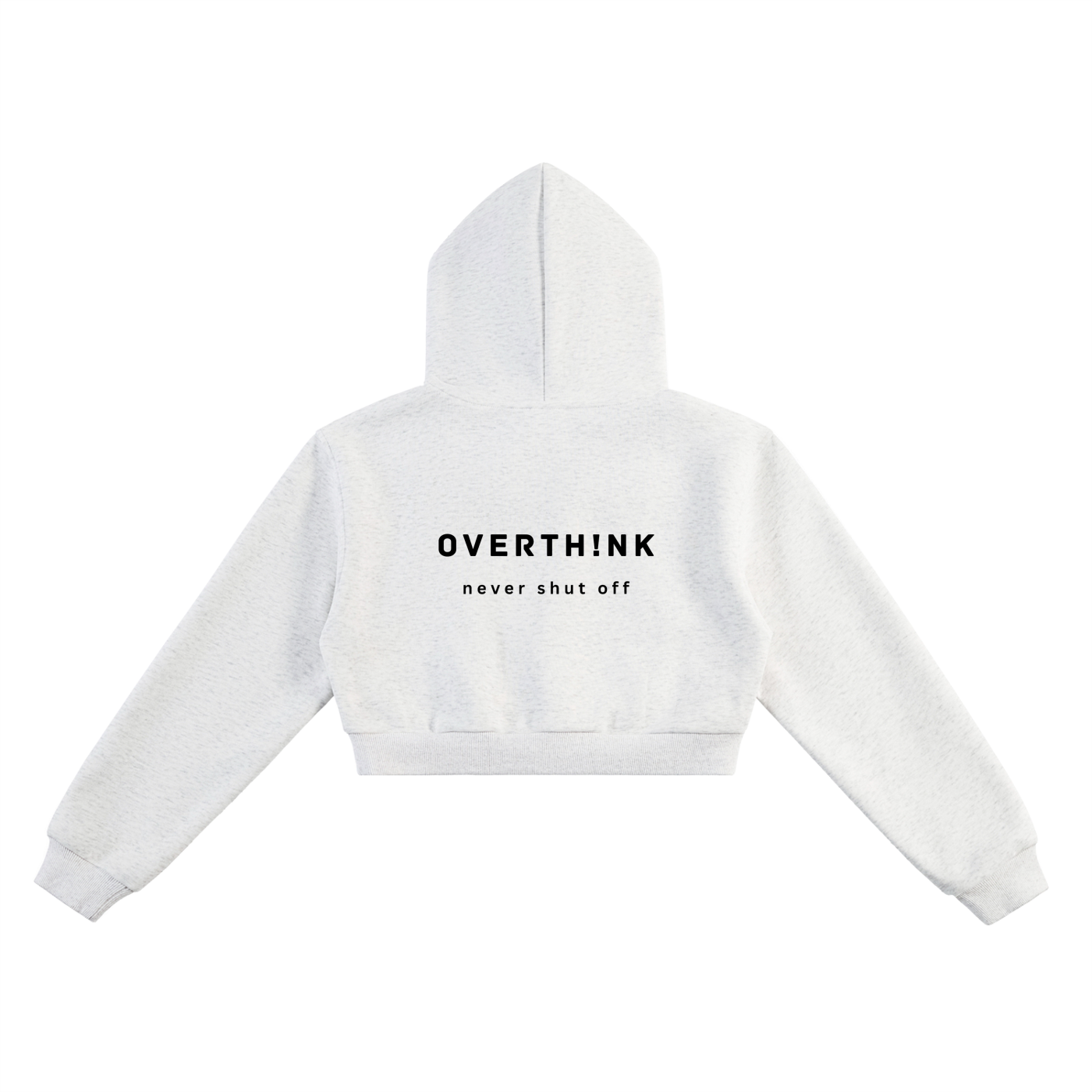 OVERTHINK Essential Cropped Hoodie