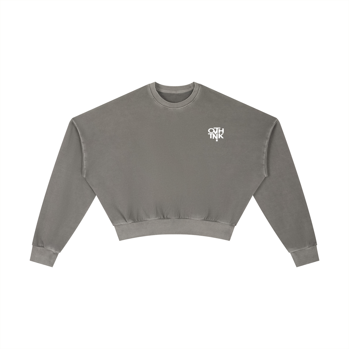 OVERTHINK Vintage Cropped Sweatshirt