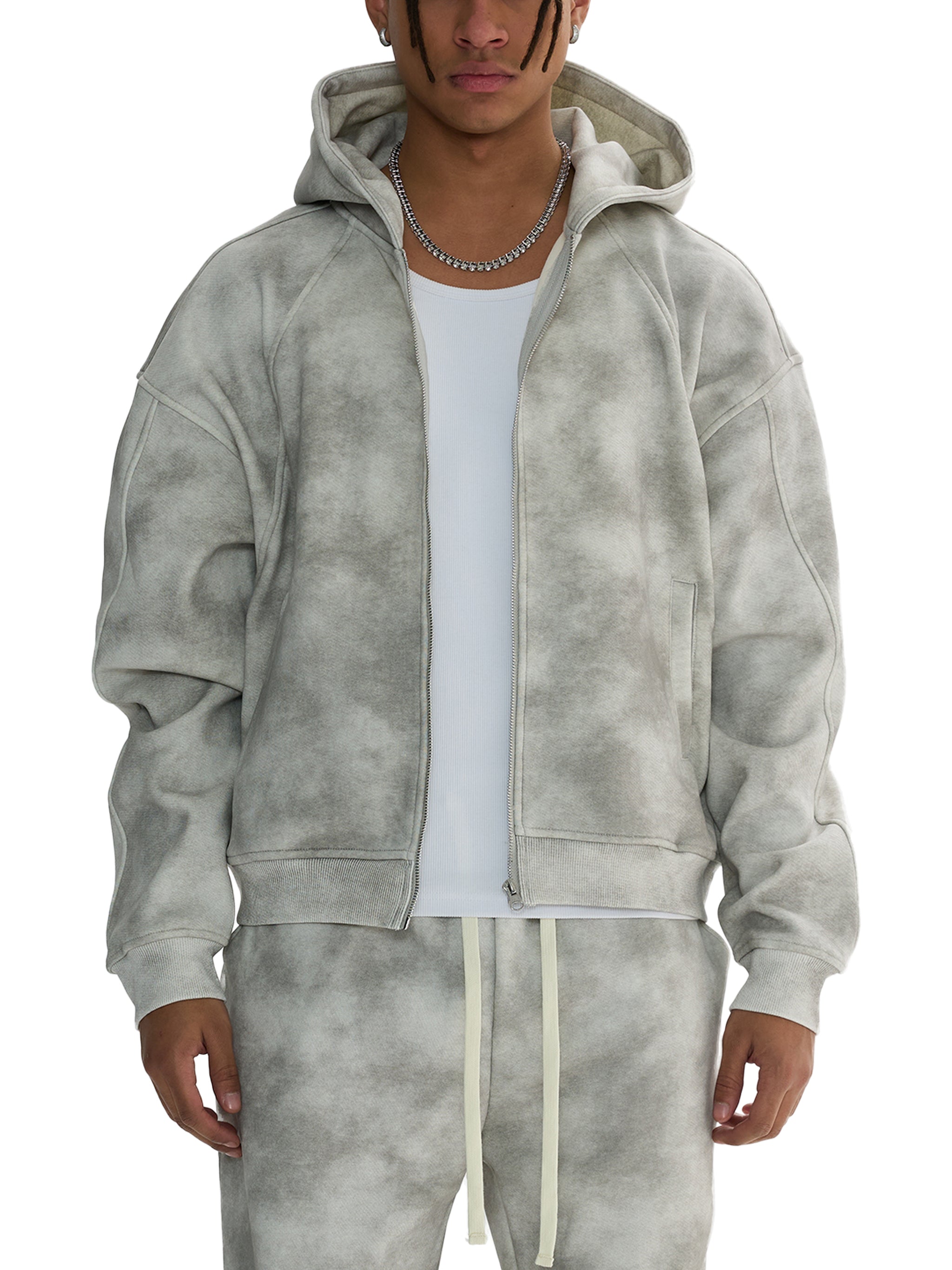 OVERTHINK Zip-Up Fleece Hoodie