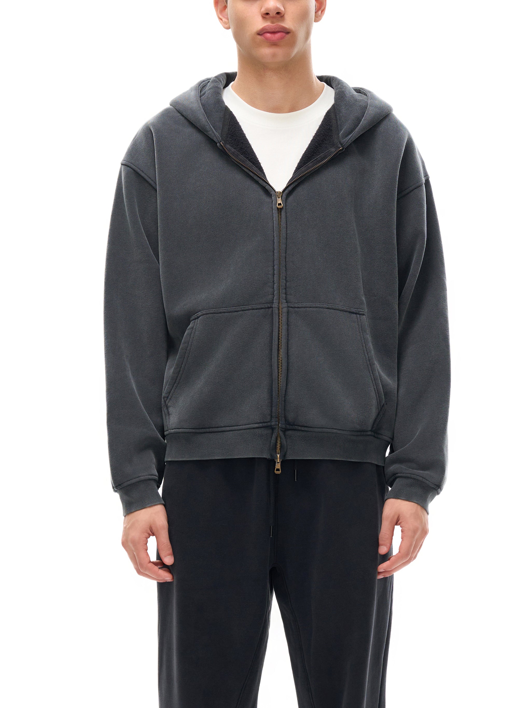 OVERTHINK Boxy Zip-Hoodie