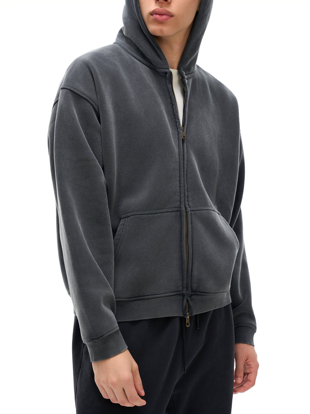 OVERTHINK Boxy Zip-Hoodie