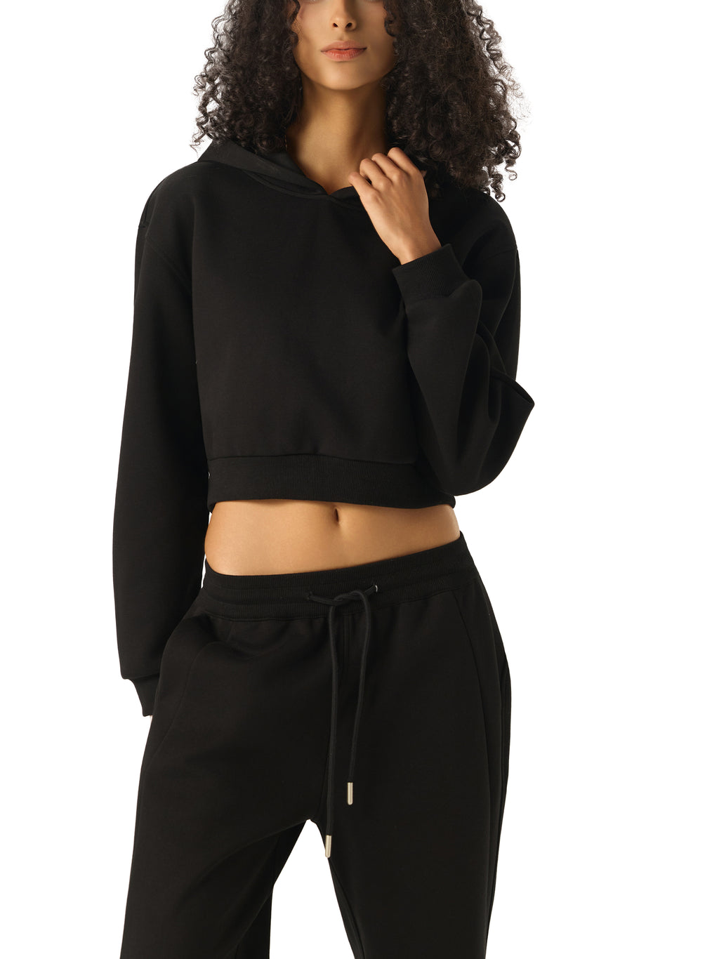 OVERTHINK Essential Cropped Hoodie