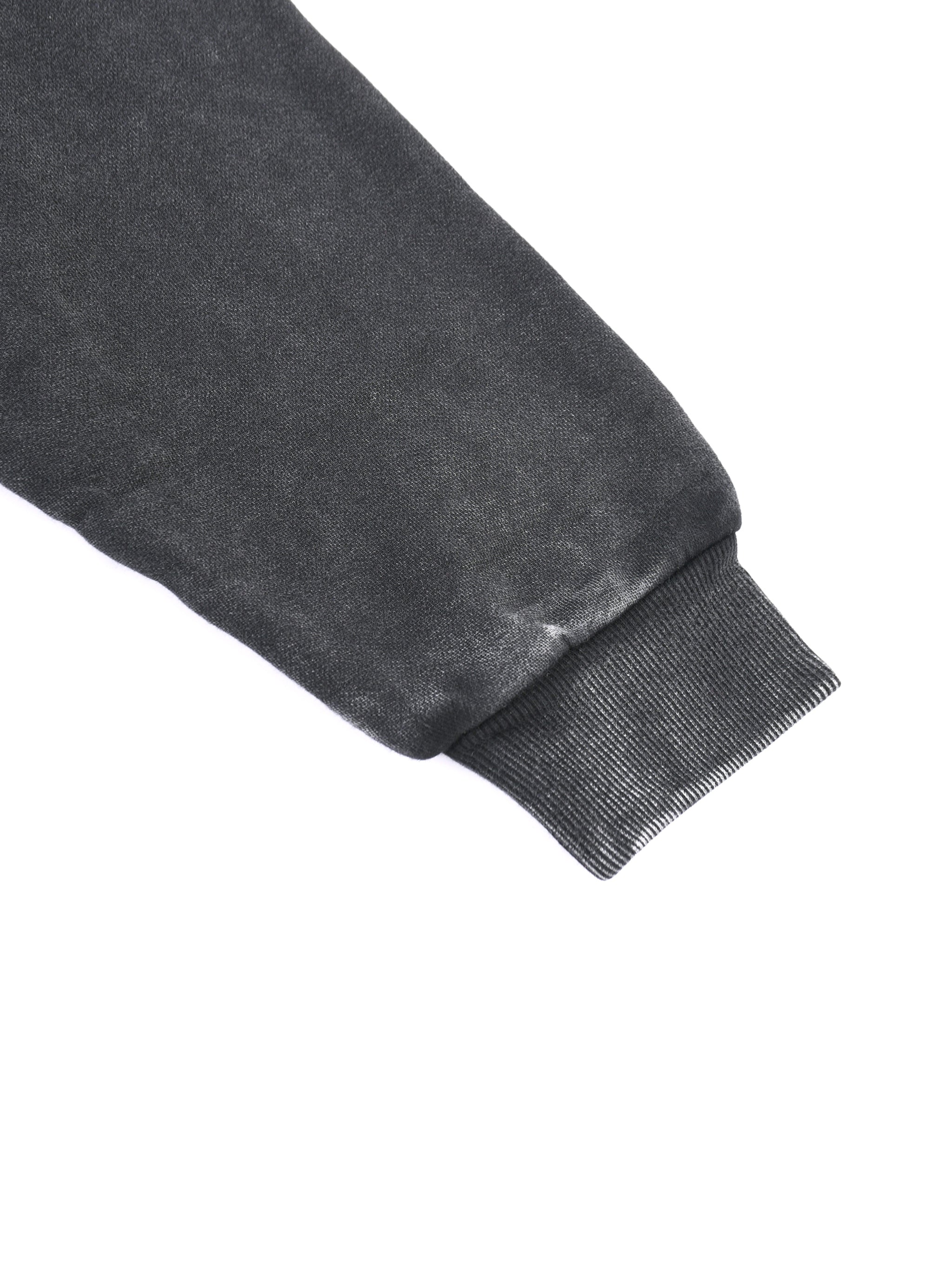 OVERTHINK Tape Raw Edge Zip Hoodie